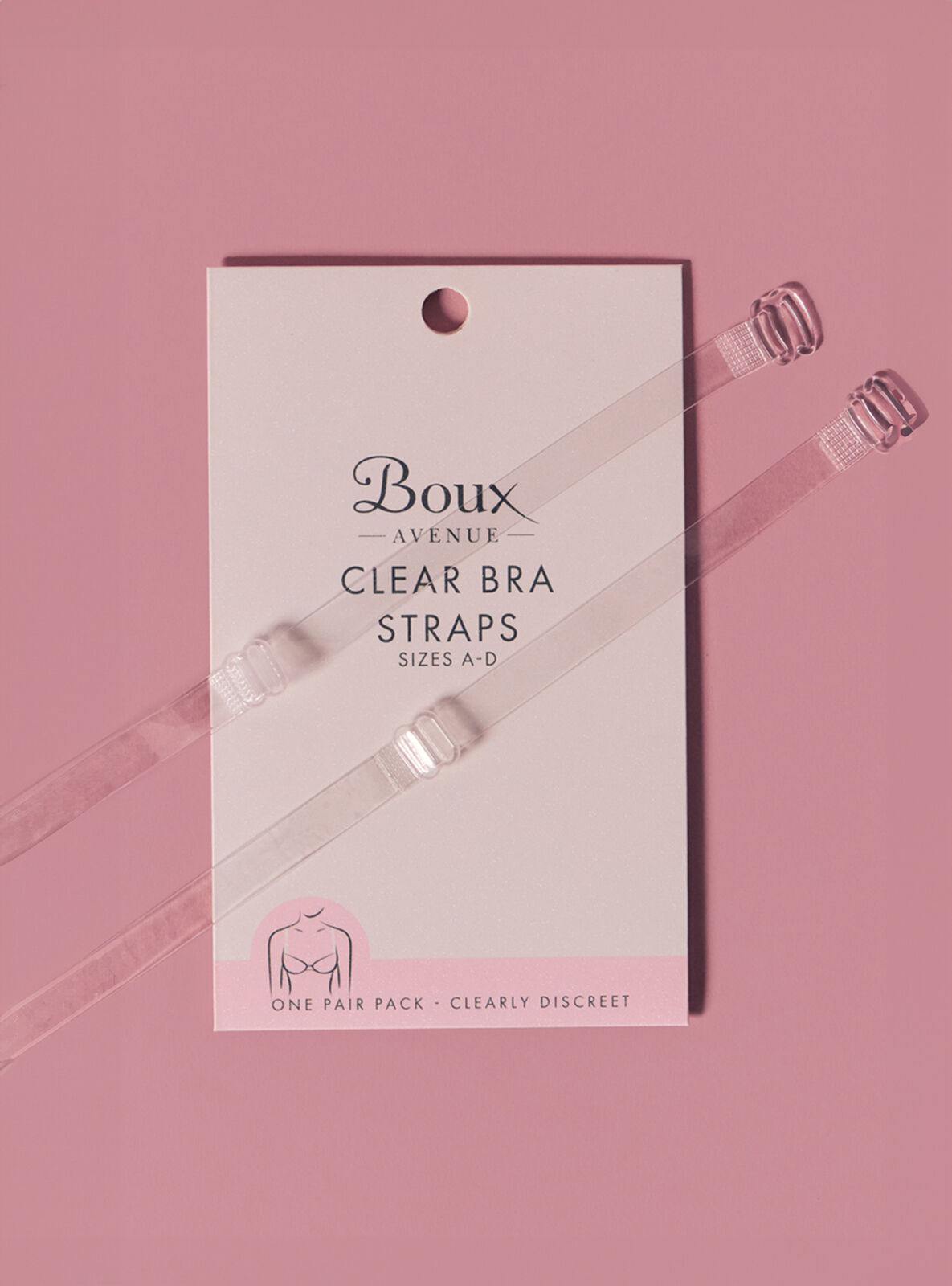 A-D clear bra straps - Clear