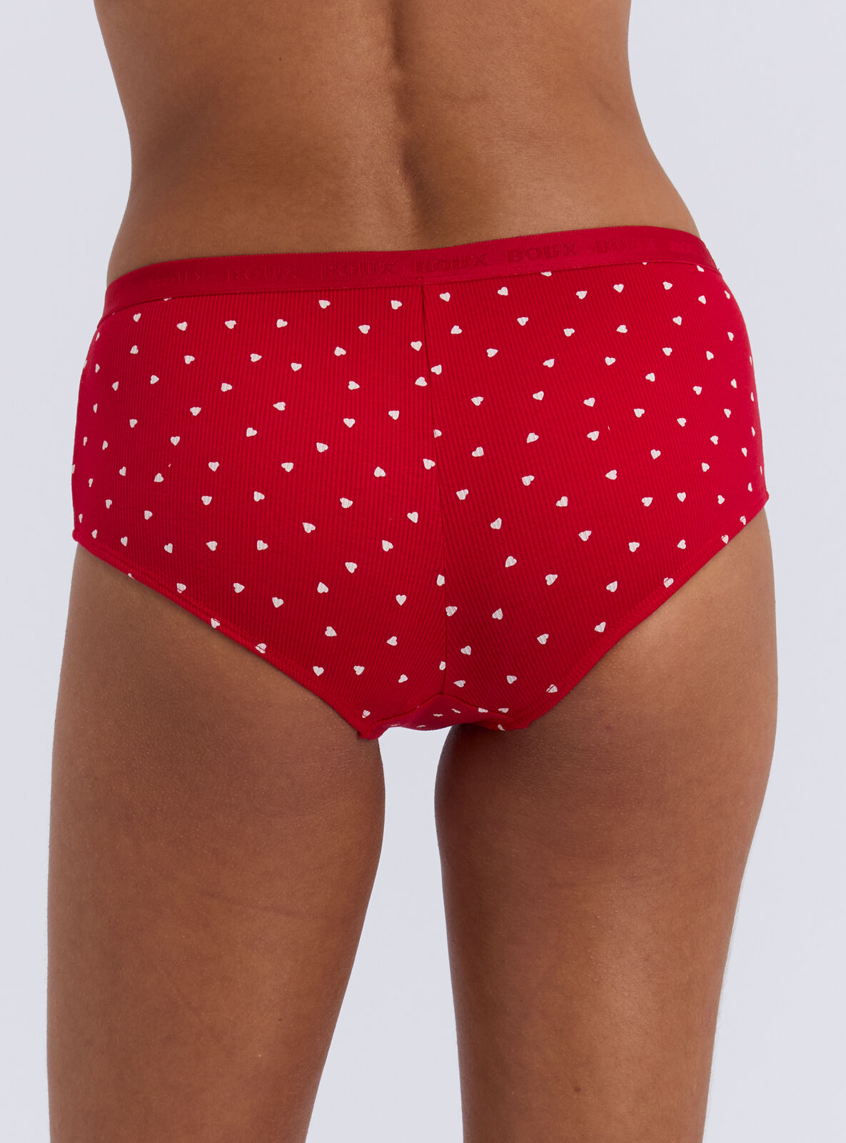 Amiee heart print shorts - Red Mix