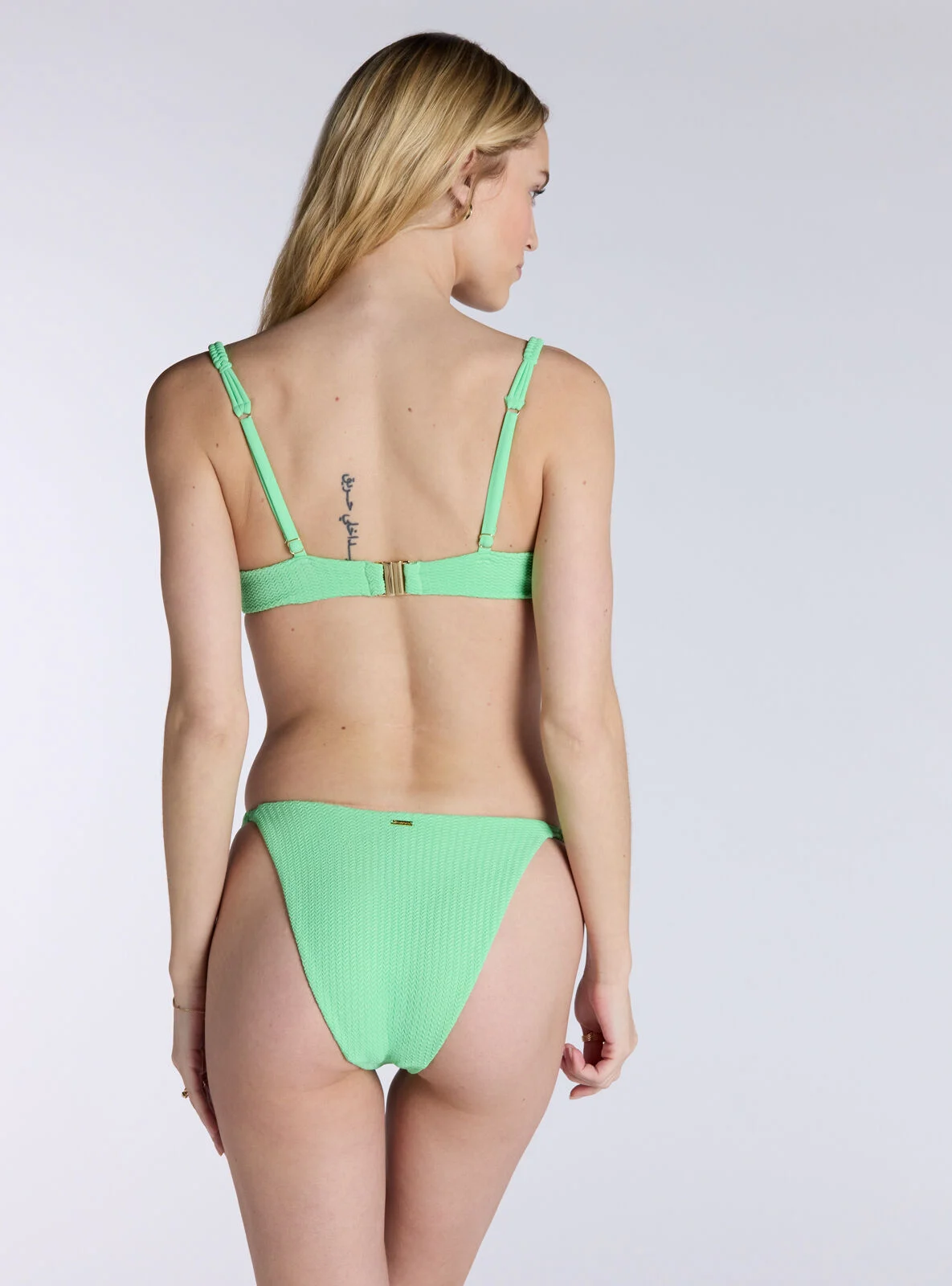 Mirano textured bikini bottoms - Green