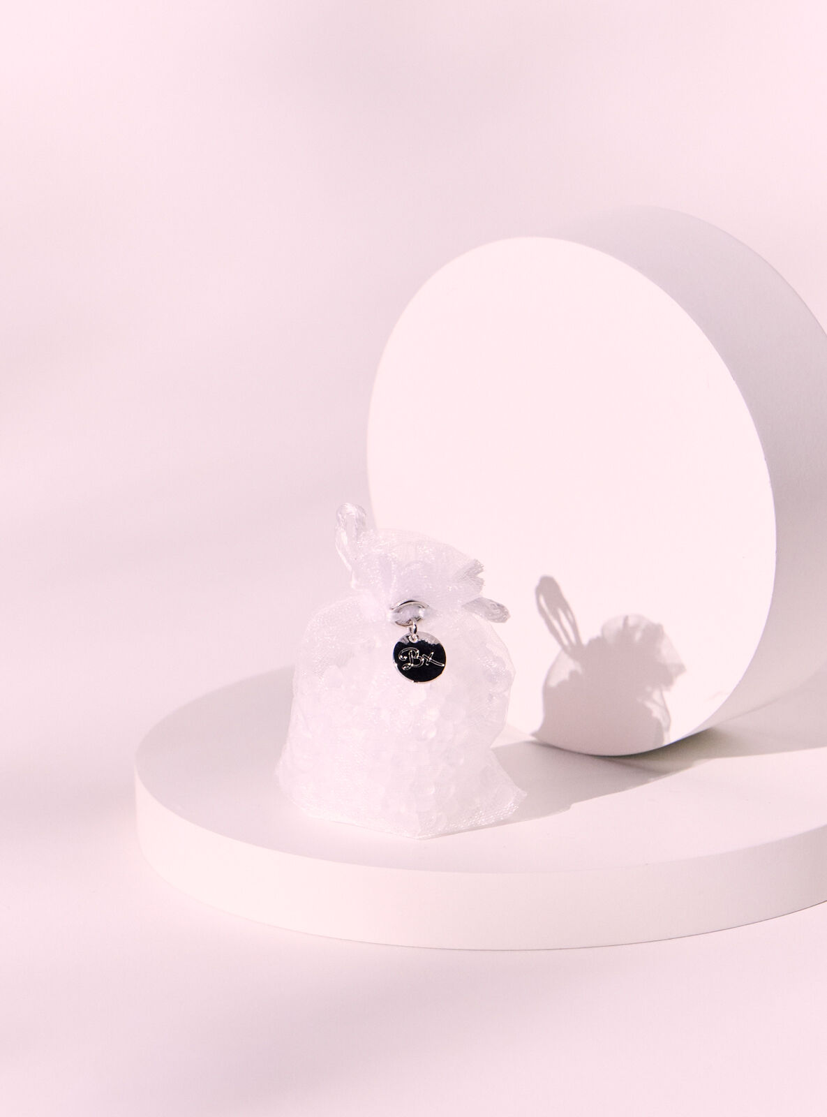 White Chiffon scented sachet - White