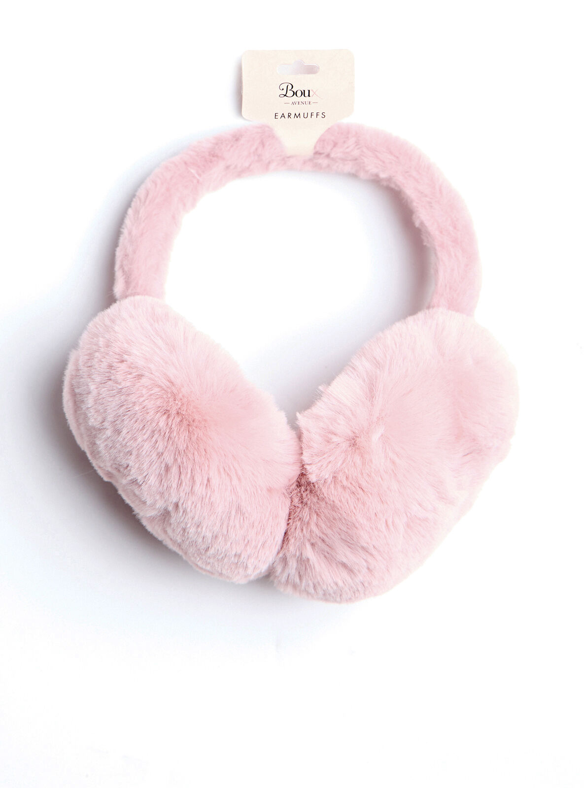 Fluffy oversized earmuffs - Dusky Pink