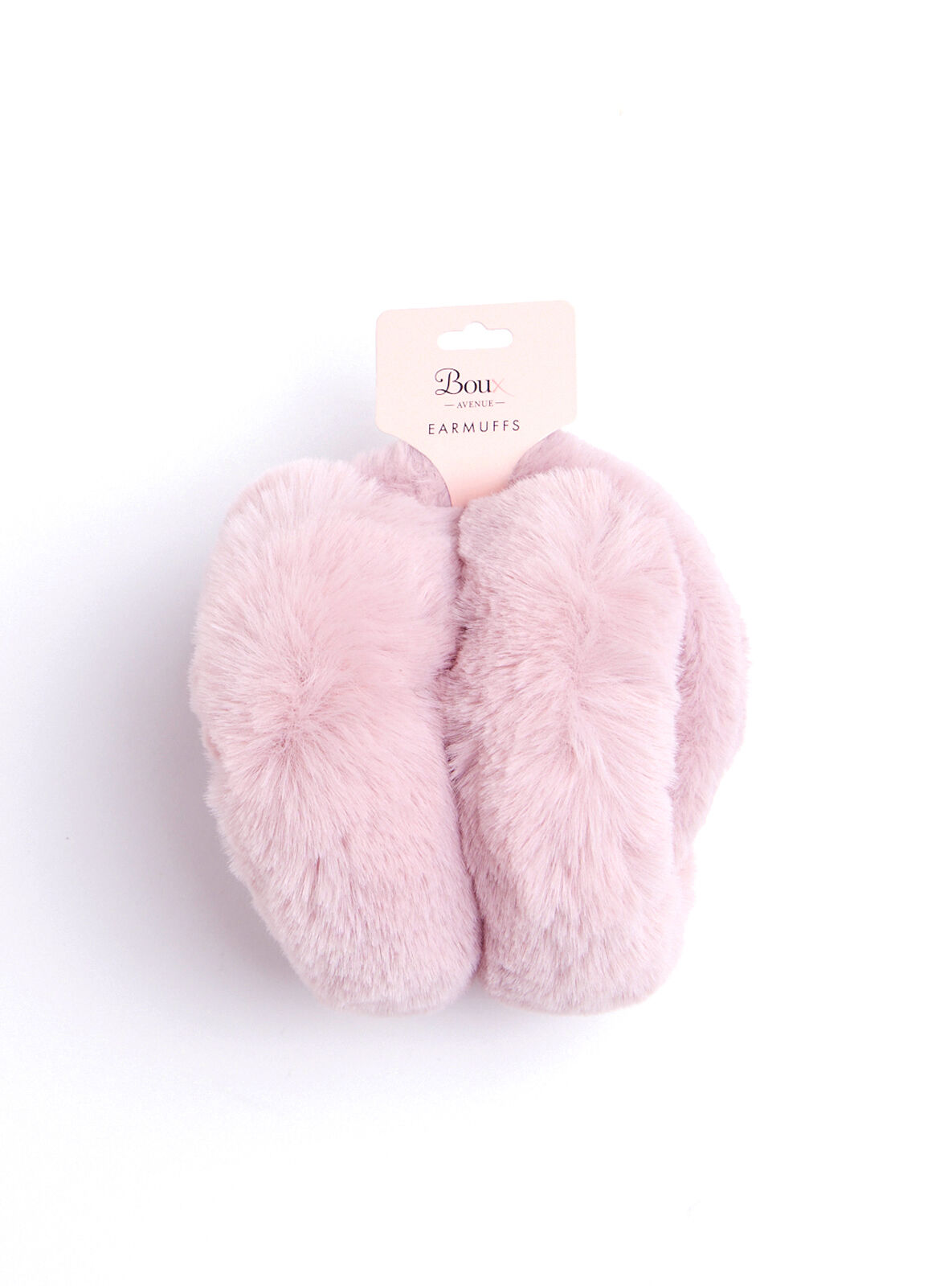 Fluffy oversized earmuffs - Dusky Pink