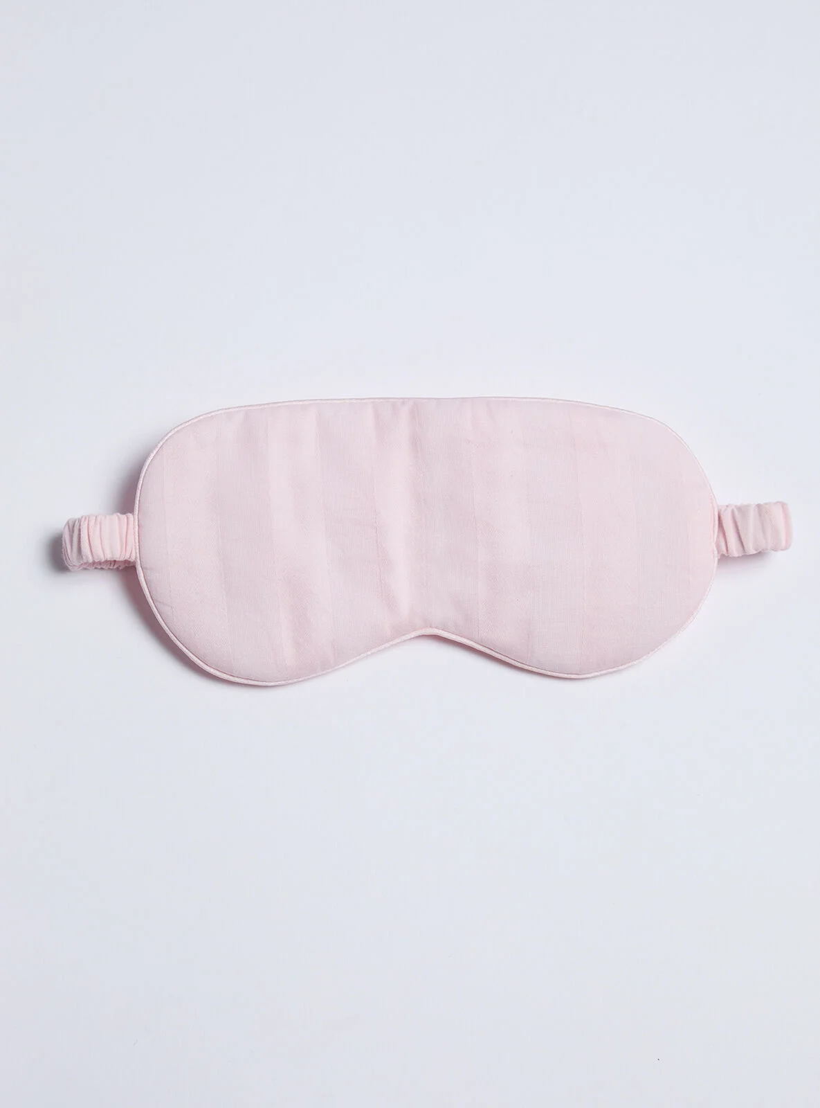 Stripe jacquard cotton eyemask - Pink