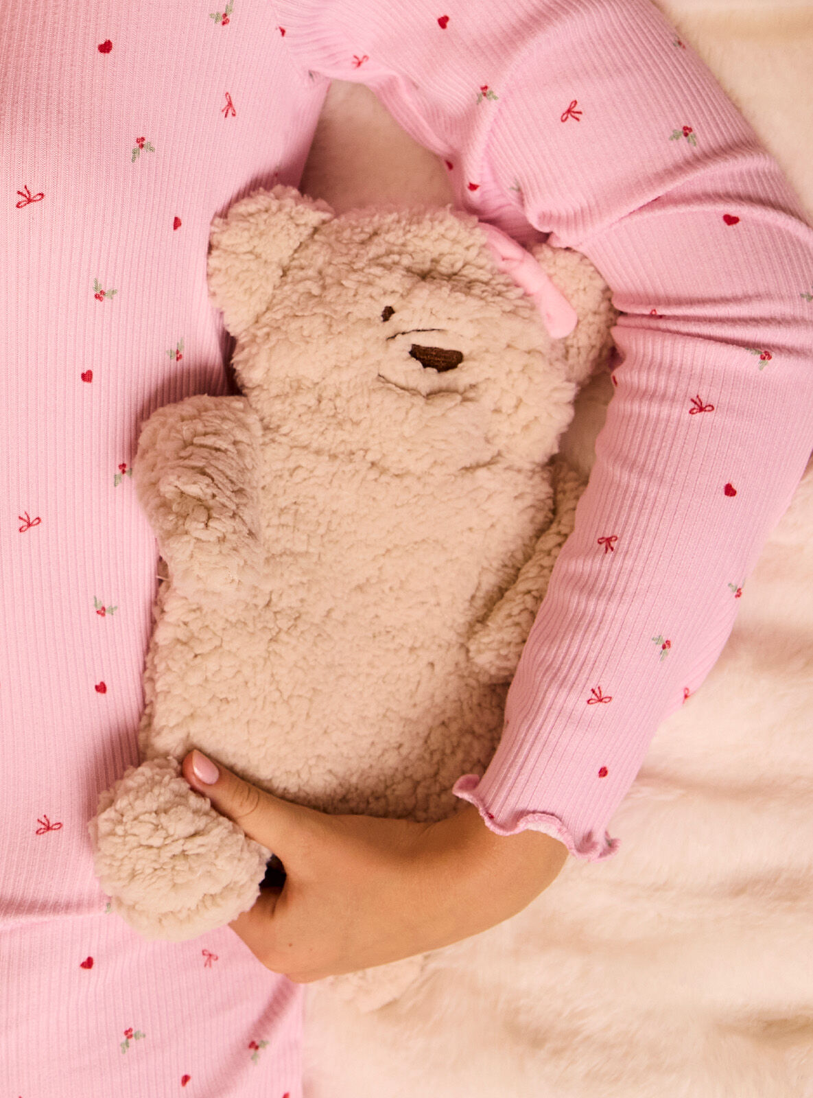 Teddy bear hot water bottle - Oatmeal 3 Teddy bear hot water bottle - Oatmeal