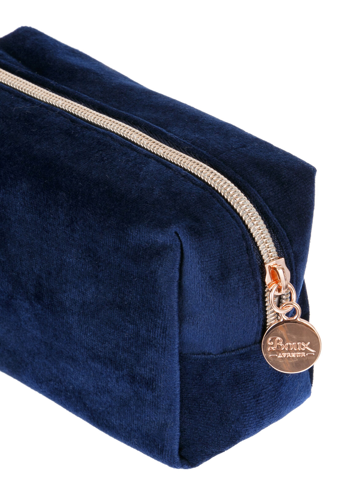 Velvet makeup bag - Navy