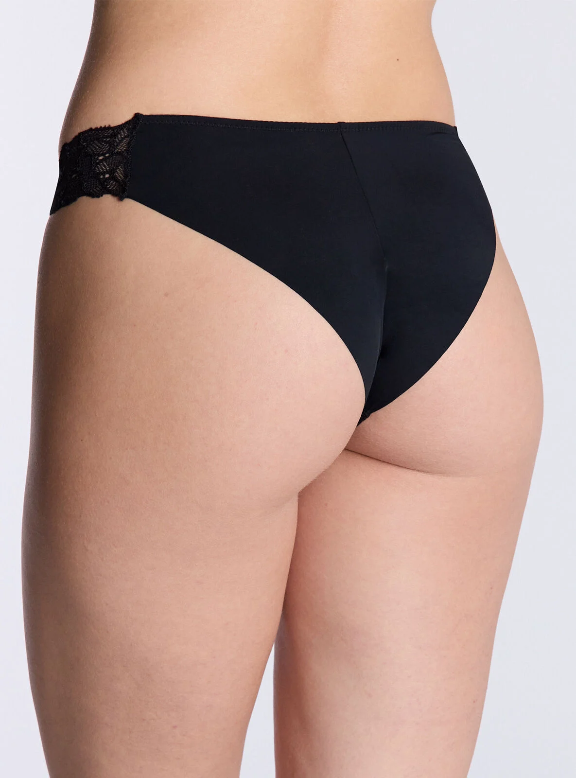 Talulla microfibre brazilian knickers - Black