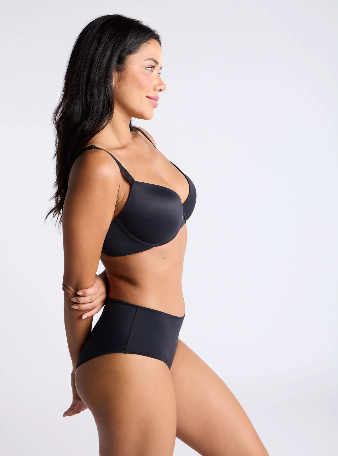 Kaylee ultra light microfibre 4-way stretchy shorts - 00 Dark