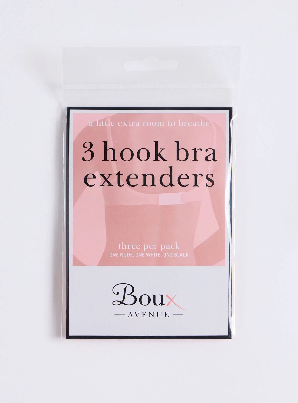 3 hook bra extenders - pack of 3 - Black Mix