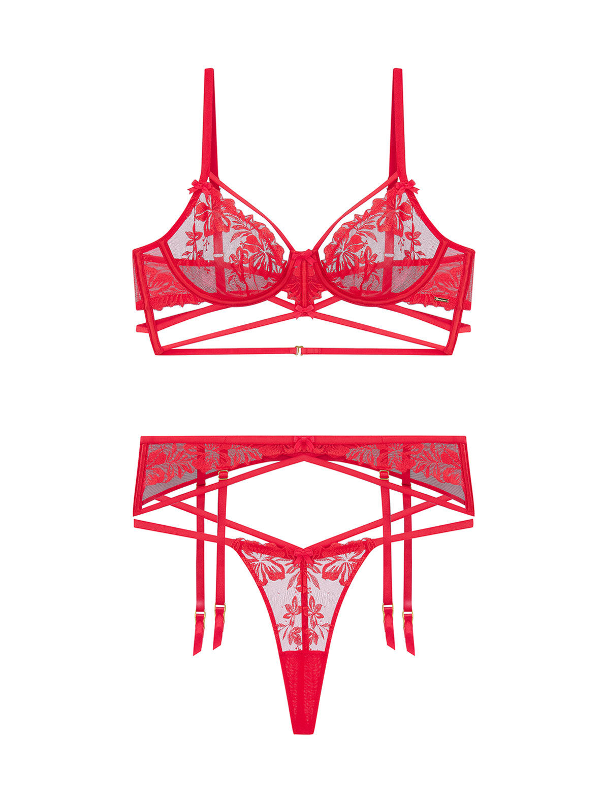 Emmerson suspender - Strawberry 4 Emmerson suspender - Strawberry