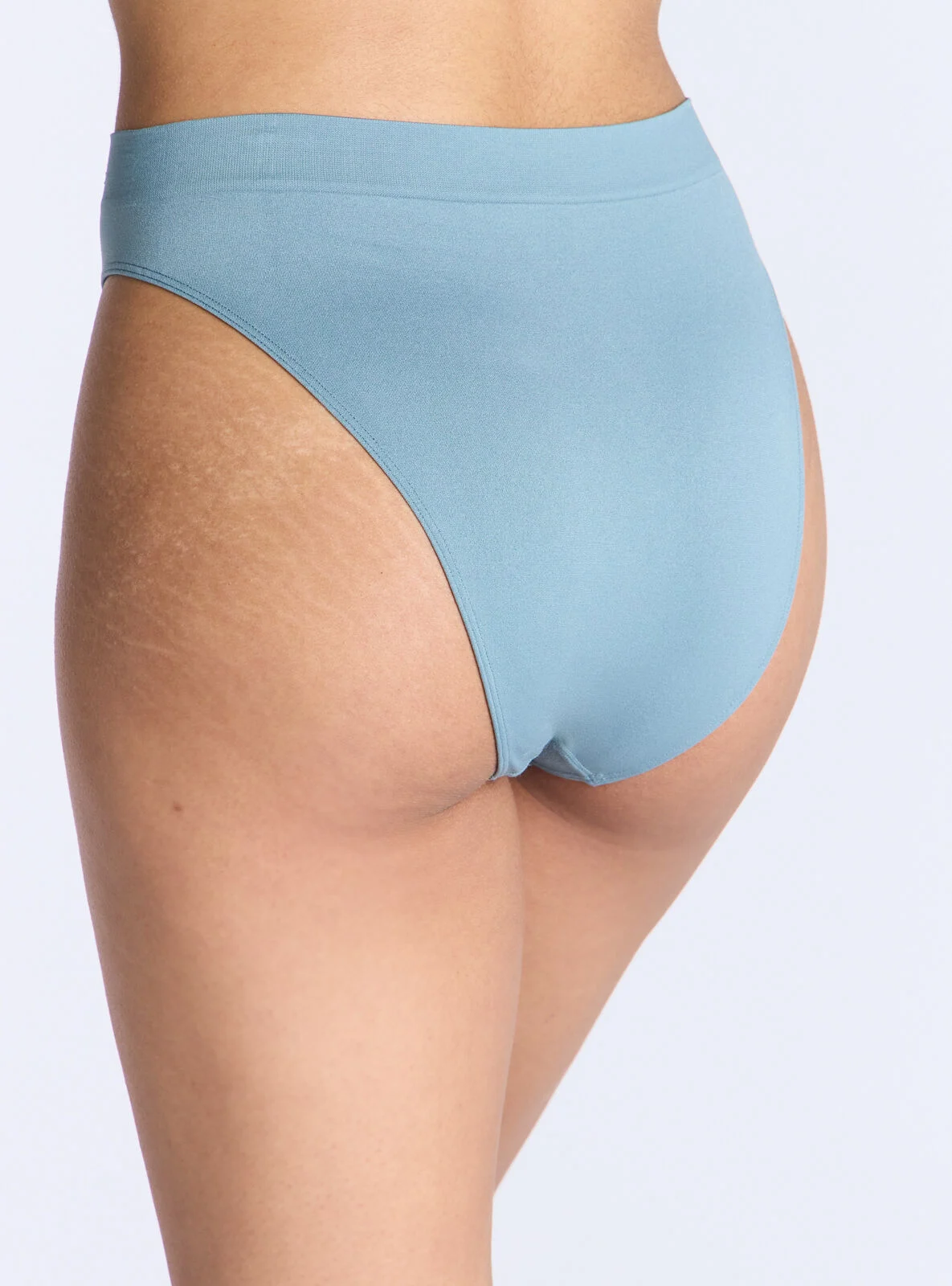 High leg seamfree brazilian knickers - Petrol Blue