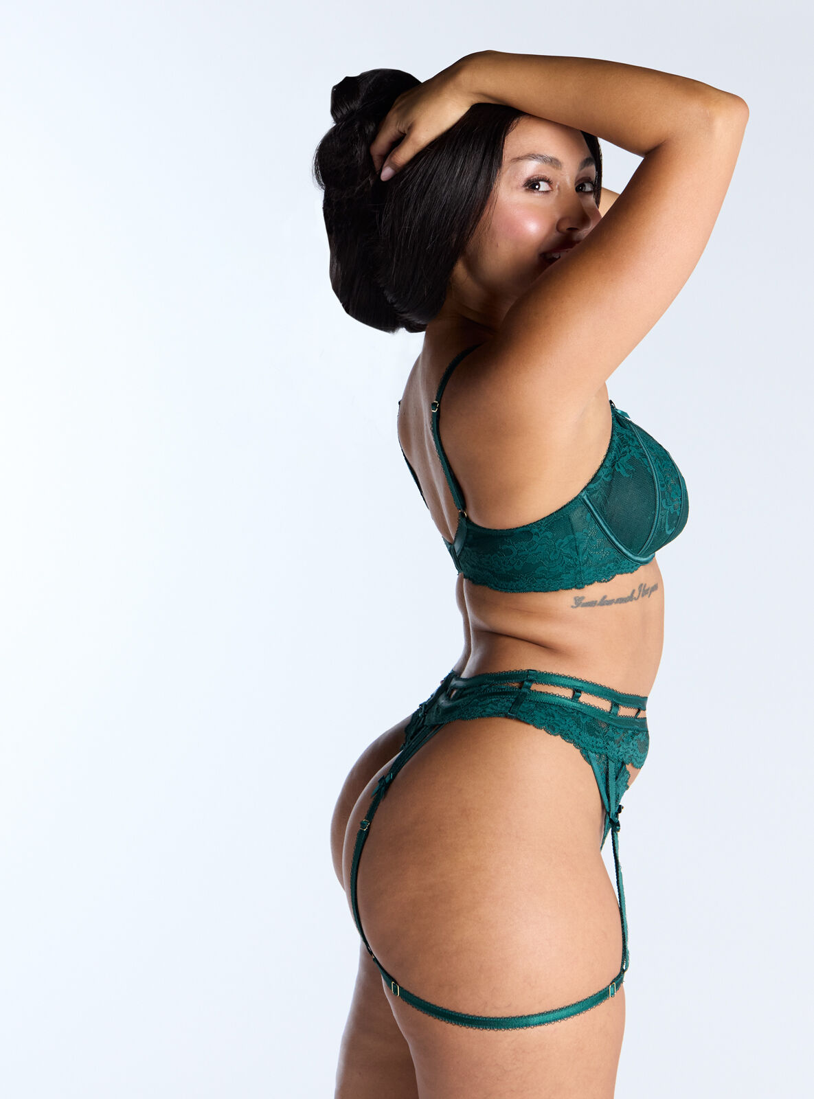 Yvonne leg harness - Emerald