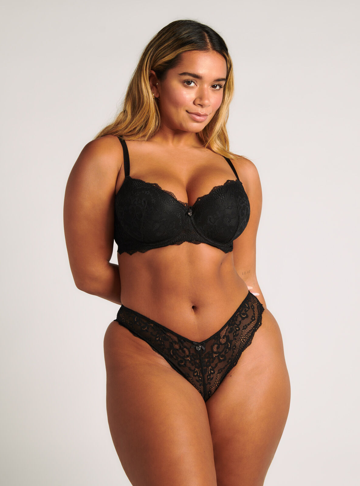 Leah brazilian knickers - Black